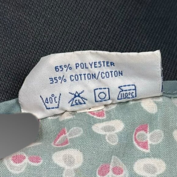 MOBB Womens Mock Wrap V Neck Scrub Top Green Print Short Sleeve S/M P - Picture 8 of 8